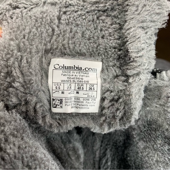 COLUMBIA WOMEN’S MINX MID II OMNI-HEAT BOOTS - BLACK, CHARCOAL size US9.5 UK7.5 - Picture 9 of 11